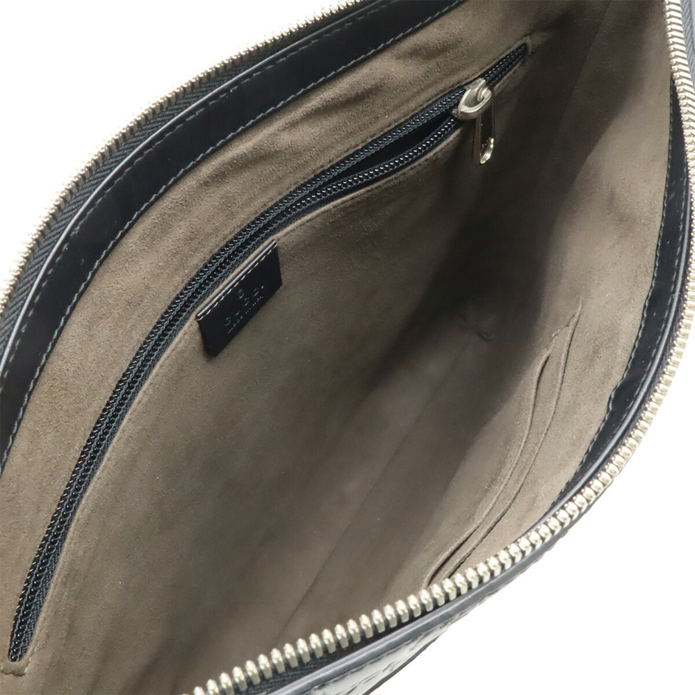 GUCCI Black Leather Shoulder Bag - Picture 8 of 9